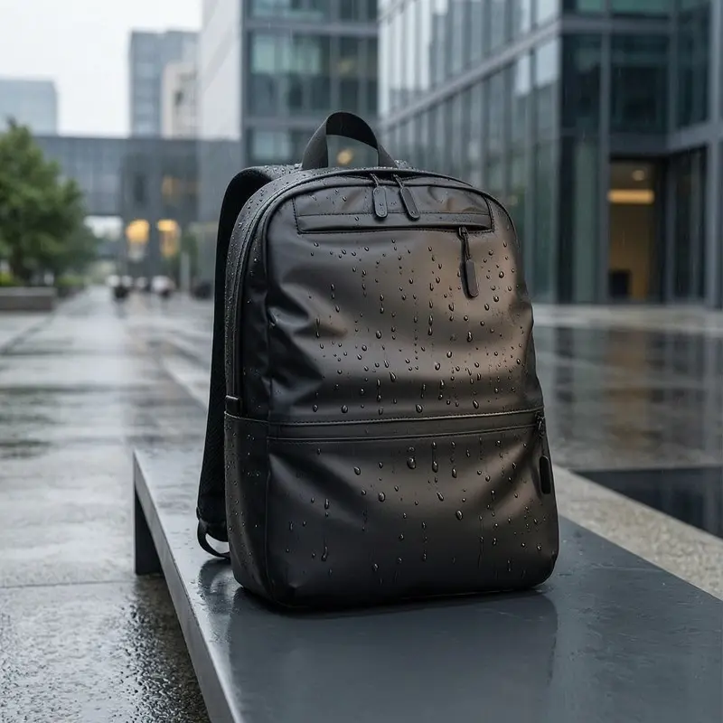 Men's Waterproof Coated Backpack – Casual, Large-Capacity Laptop Bag, Student Schoolbag, and Travel Pack,back to school,back to school haul