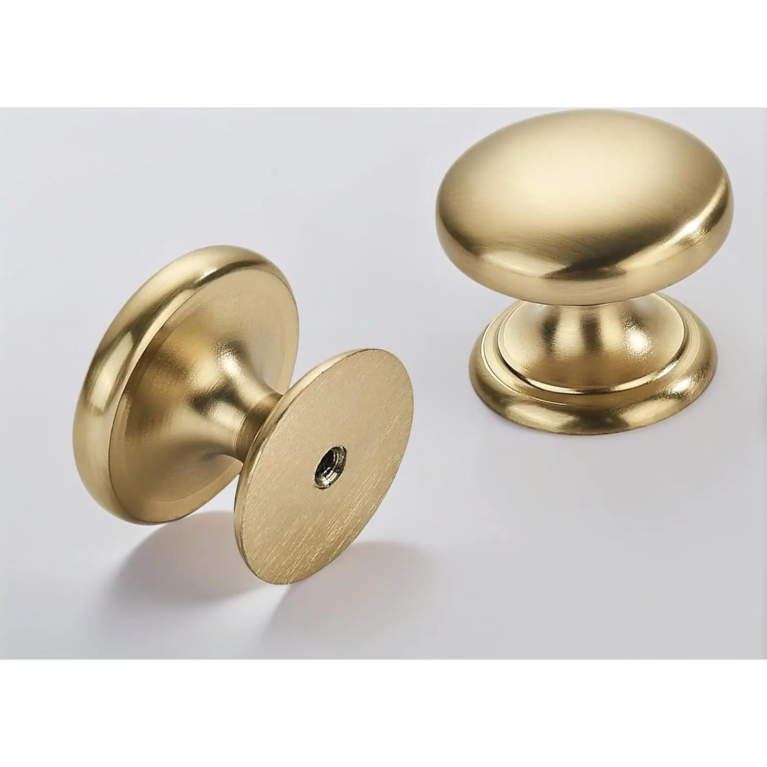 4 Pack Champagne Bronze Bifold Closet Door Knobs – 1.5" Zinc Alloy Cabinet Knobs with Installation Screws, Suitable for Kitchen, Bathroom & Bedroom Furniture