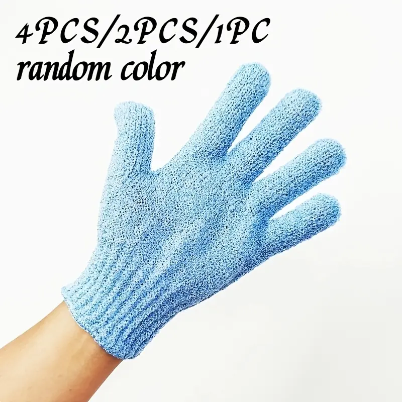[Bath Towels & Gloves] 4pcs/2pcs/1pc/( Colors Random) New Bath Towels, Bath Gloves, Bath Gloves, Matte Mud Gloves, Suitable for Bathing, Bathing, Etc