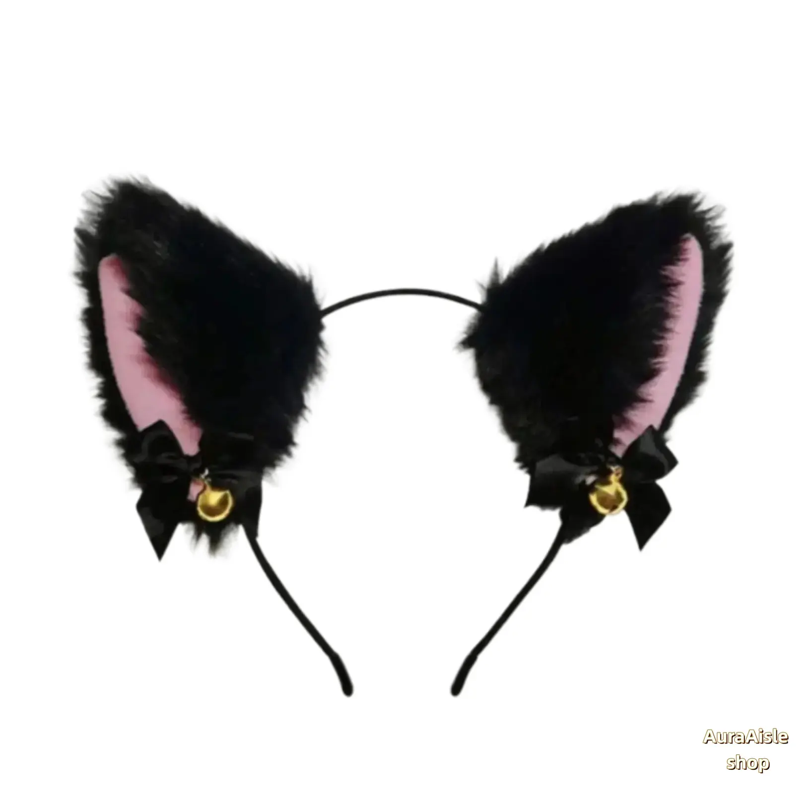 Women's High-Density Plush Headband - No Shedding 3D Bunny Ear Shape, Soft Ergonomic Hair Accessory for Party Cosplay, Bunny Costume Headbands, One Size, Soft Touch, Ergonomic Structure