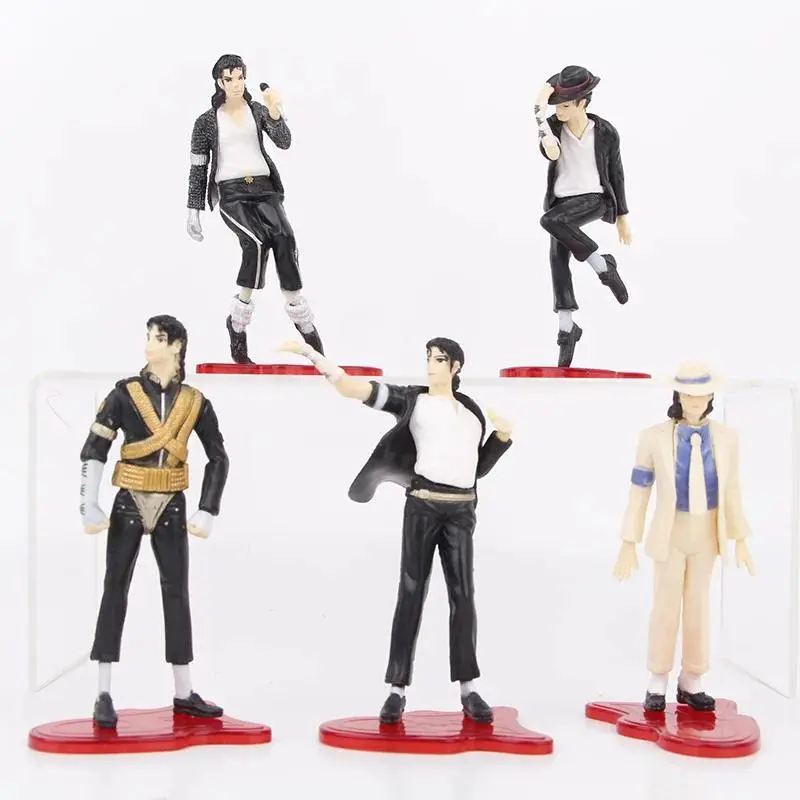 2026 New hot item 5pcs/set Michael Jackson PVC Action Figure Model Toys 11cm