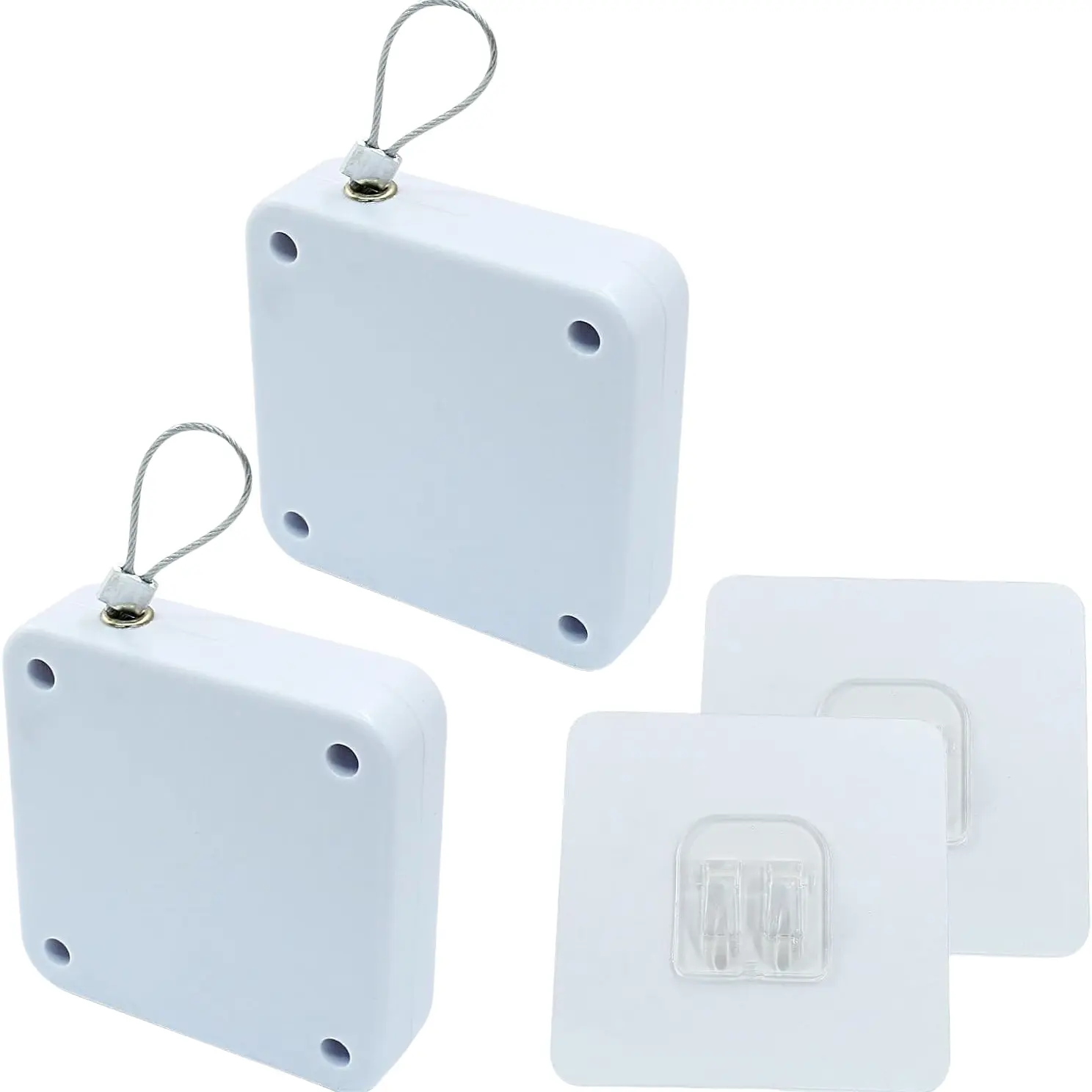 2-Pack Automatic Sliding Door Closer, No Drilling Design, Steel Rope, 1000g Tension, Versatile, Suitable for Bedroom/bathroom/office