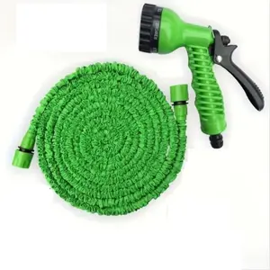 Expandable Garden Hose with 7 Nozzles, 100ft/75ft/50ft/25ft, High Pressure Irrigation, Multi-Functional Outdoor Watering Solution, Extendable Garden Hose