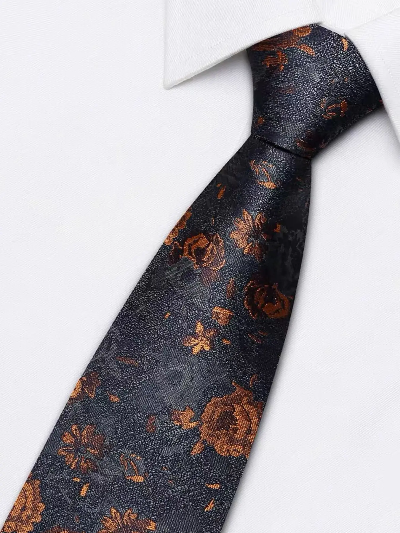 Men's Retro Tie, Floral Print Tie, Neck Tie, 8cm Width, Perfect for Business, Weddings, Formal Events, Pair with Suits and Shirts, Elegant Accessory, Floral Pattern Tie, Tie Design