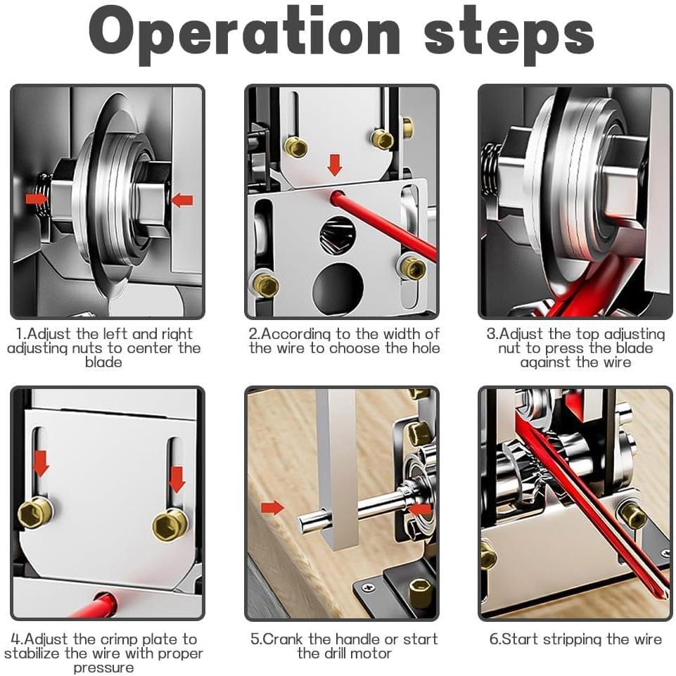 Automatic Copper Wire Stripper Machine, Pelador de Electrico, Drill , Wire Stripper Machine, Maquina Peladora de - Efficiently Strip Cables from 1-25mm with Ease HARD EDGEHARD EDGE Automatic Copper Wire Stripper Machine, Pelador de Electrico, Drill , Wire Stripper Machine, Maquina Peladora de - Efficiently Strip Cables from 1-25mm with Ease HARD EDGEHARD EDGE
