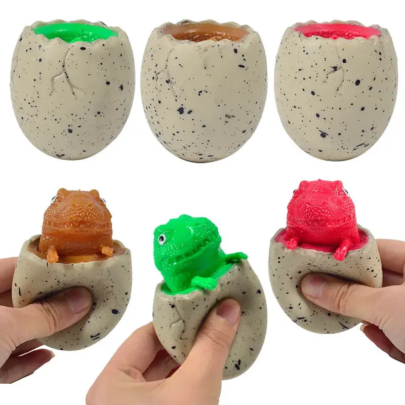 Squishy Dinosaur Egg Fidget Toy | Slow Rising Stress Relief Squeeze Ball for Kids & Adults | Fun Sensory Toy for Anxiety & Parties