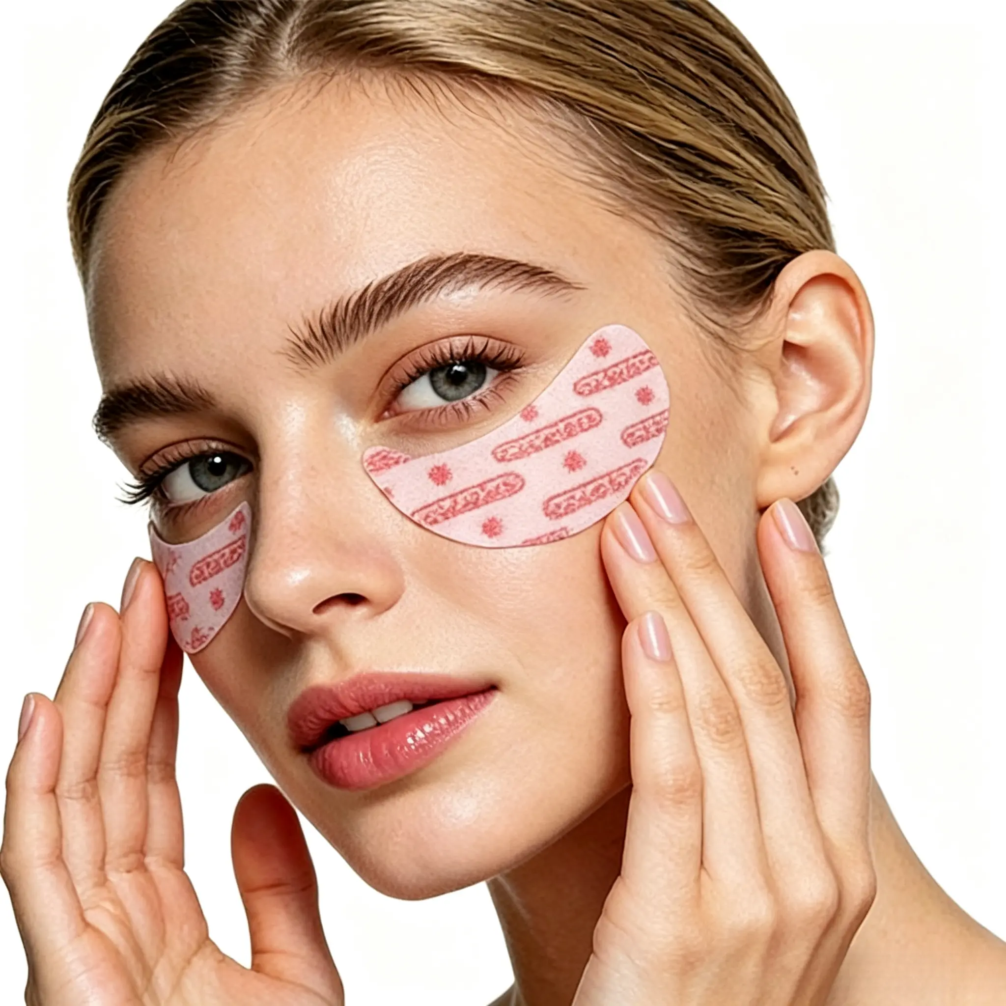 10/20/30 Pcs Hydrogel Under Eye Patches, Knitted Fabric Gel Eye Mask, Hydrating & Moisturizing Eye Treatment Patches for Dark Circles, Puffiness & Fine Lines