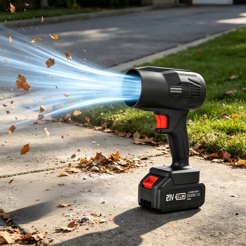 Cordless Handheld Blower with Battery - Lightweight, Portable Garden Tool with Handheld Grip for Lawn Care, Outdoor Surfaces Maintenance