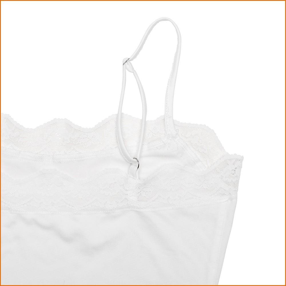 KODA & CO 04 New Lace-Trim Spaghetti Strap Backless Bodycon Sexy Yoga Workout Bodysuit