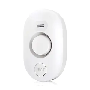 Water Leak Detector Sensor Alarm Home Water Flooding Monitor Smart Sink Overflow Monitoring Adjustable Wet Moisture Alert Pipe Leakage Drip Detection Warning for Basement Floor