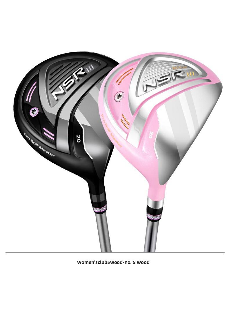Women's Golf Clubs: Titanium Driver (No.1) and Fairway Woods (No.3 & 5) - Carbon Shafts, High-COR Design