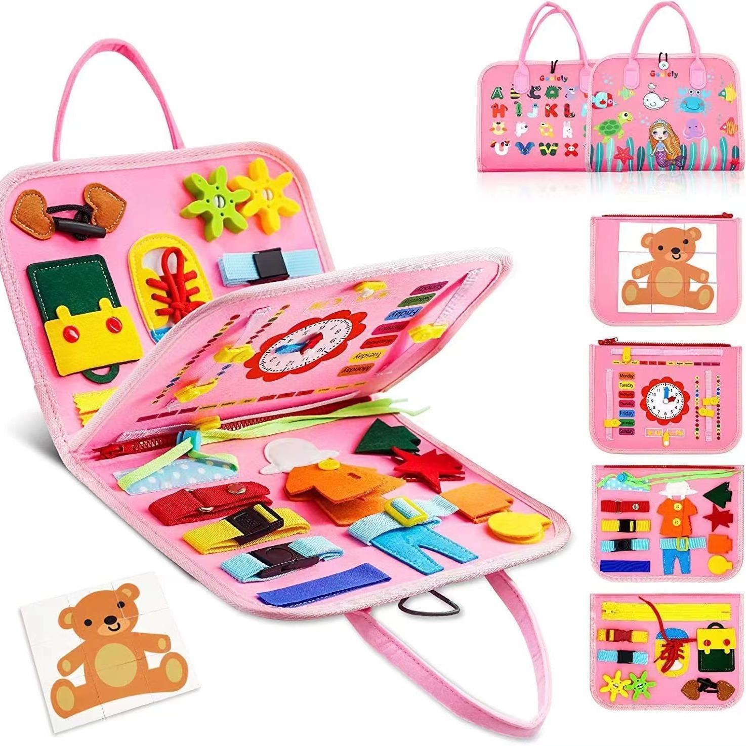 Baby's Creative Toy, 1 Set Fun Early Learning Handheld Preschool Busy Board Activity Sensory Educational Toy for Babies and Toddlers #GLOBAL PICKS