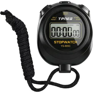 Simple Stopwatch Timer - Easy to Use, Set Up, Read, and Carry - Large Display - On/Off, AAA Battery - Ideal for Coaches, Track and Field, Soccer Referees, Sports, ClassroomGift.
