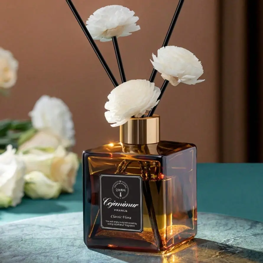 1pcs 50ML Color Frosted Reed Diffuser, Aromatherapy Home Fragrance, Liquid Form, Non-Flammable, Ideal for Home Decor, #reeddiffuser #homefragrance