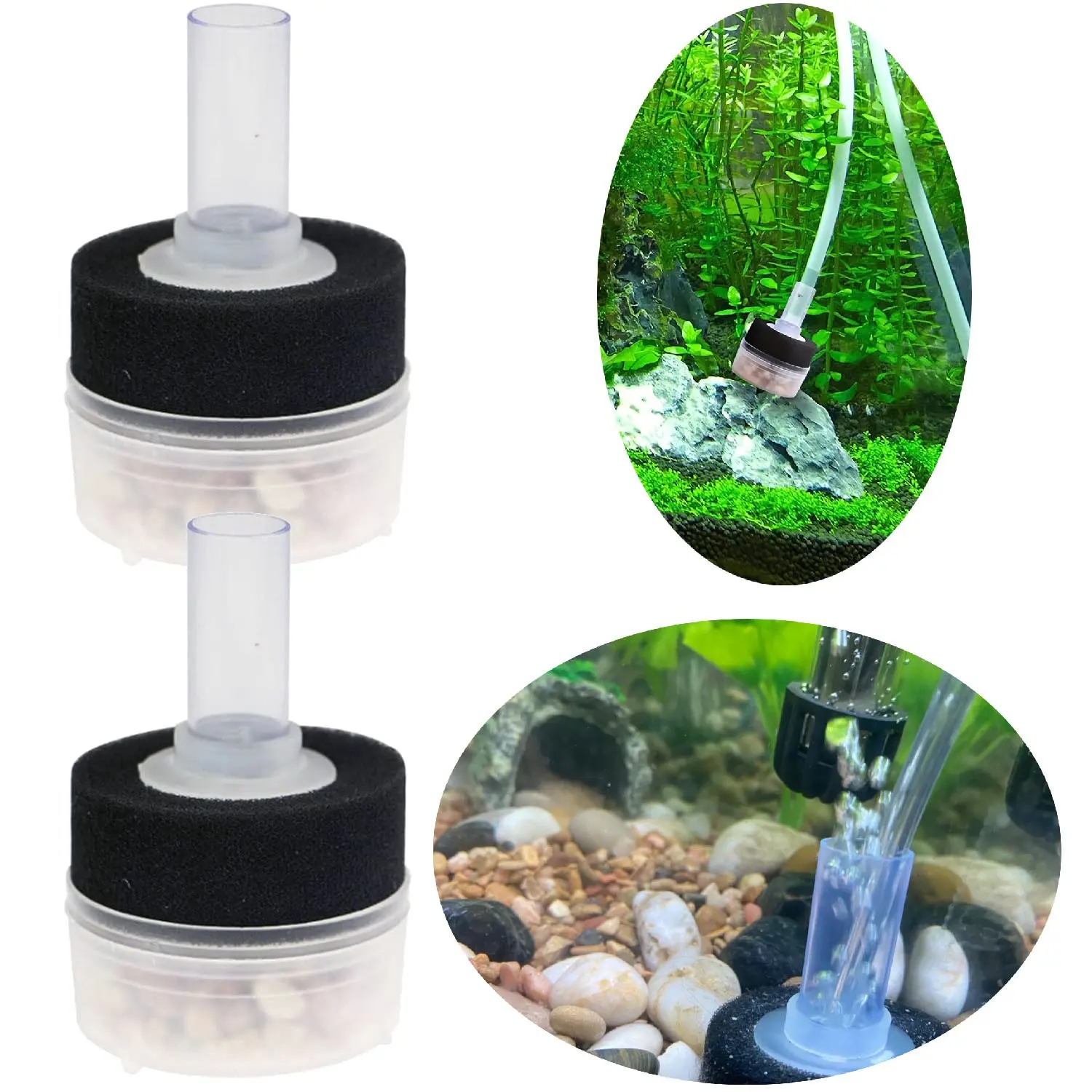 Air Driven Bio Filter Sponge Aquarium Filter, Fish Tank Filters, Aqua Flow Sponge, Air Pump Driven, for Breeding Fish Shrimp Tank