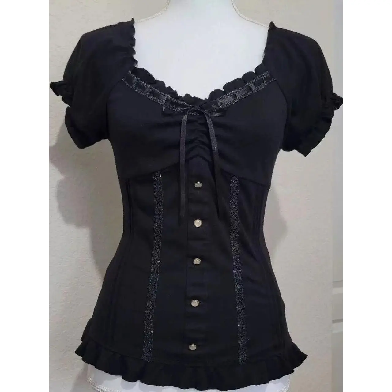 Vintage Sleeveless Women Elagant Blouse Streetwear Style Tops Lace Collar Spicy Girl Stand Up Collar Slim Fit Shirt Spring New