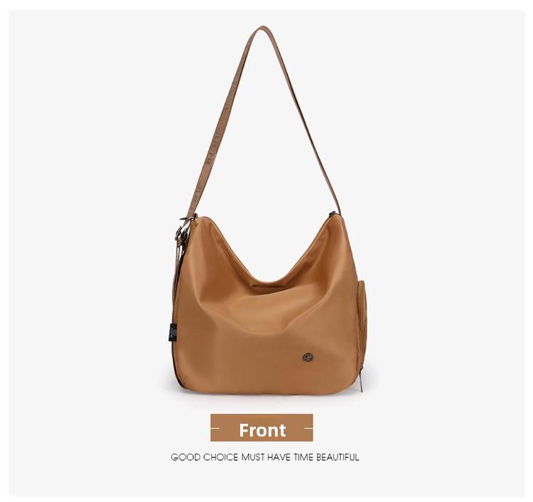 Nylon bucket bag, niche high-end large-capacity commuter tote bag, shoulder bag, multifunctional backpack