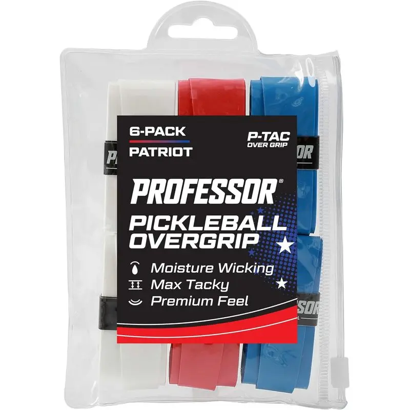Outdoor activitiesProfessor P-Tac Pickleball Paddle Overgrip – Max Tacky, Moisture-Wicking Grip Tape for Pickleball Paddles in 6 & 12 Packs, Anti-Slip & Durable Overgrip for Control & Enhanced Performance