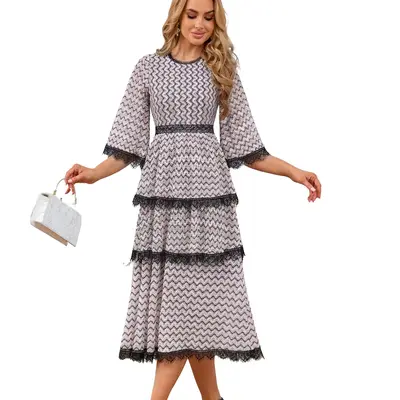 ohsevendays tiered sheer midi dress NEW Anthropologie OhSevenDays Tiered Sheer Midi Dress SIZE xS NWT