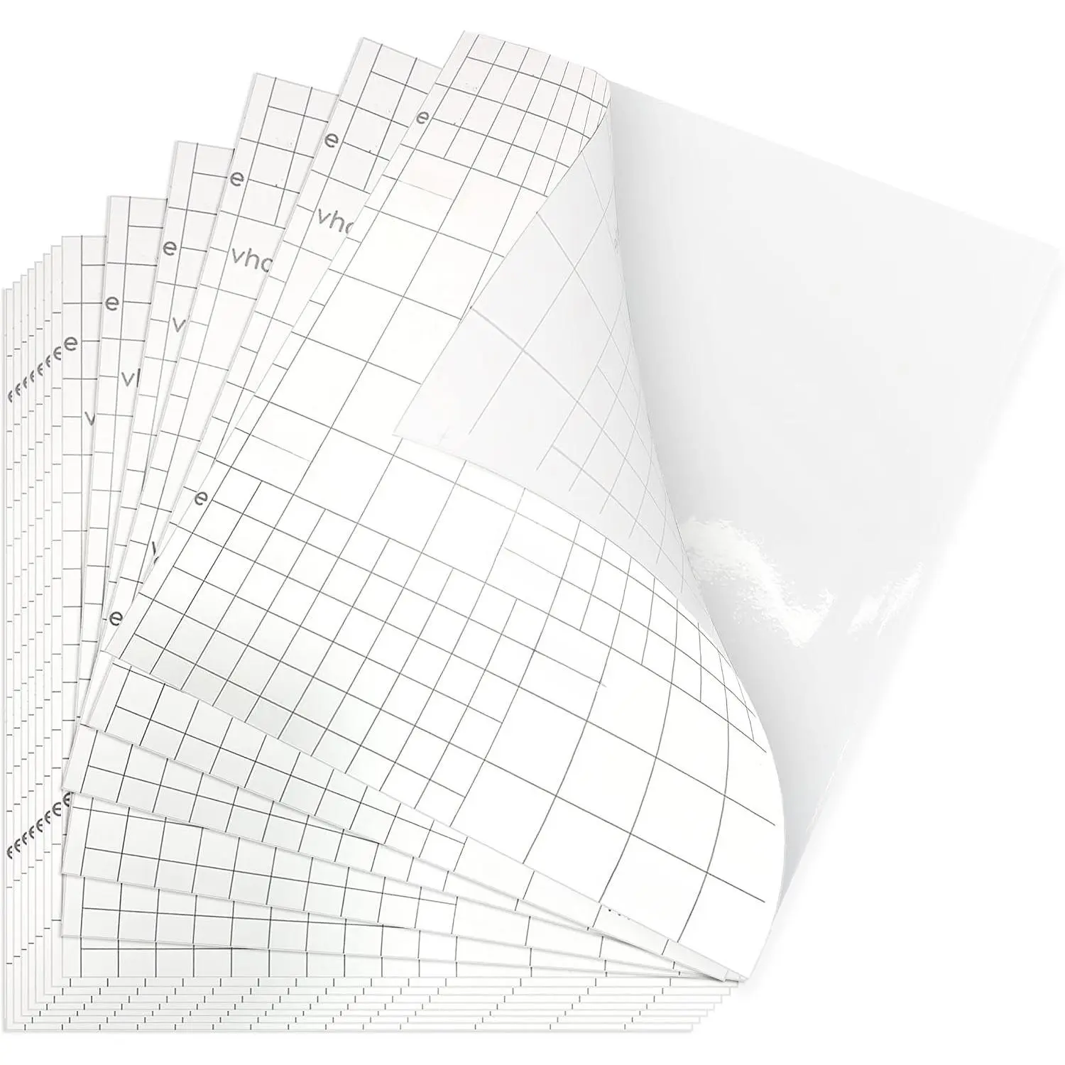 Glossy Clear Self-adhesive Overlay Laminating Sheet Contact Papers, 7 X 8 Inches, Single-sided, for Easy Application of Paper Suncatcher ’ Crafts, 3.15 Mil, Pack of 20