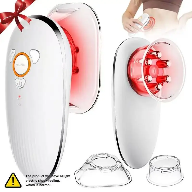 4 In 1 Face And Body Massager AM-820 Portable Rechargeable Beauty Device For Skin Tightening Relaxation Wireless Microcurrent Cupping Vibration Function Body Shaping And Face Lifting Machine