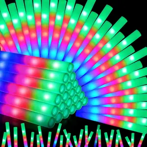 72PCS Foam Glow Sticks, Foam Light Up Sticks with 3 Modes Colorful Flashing, Glow Sticks for Wedding, Glow Stick Bulk Party Pack for Wedding, Raves, Concert, Camping, Carnivalfidget toys