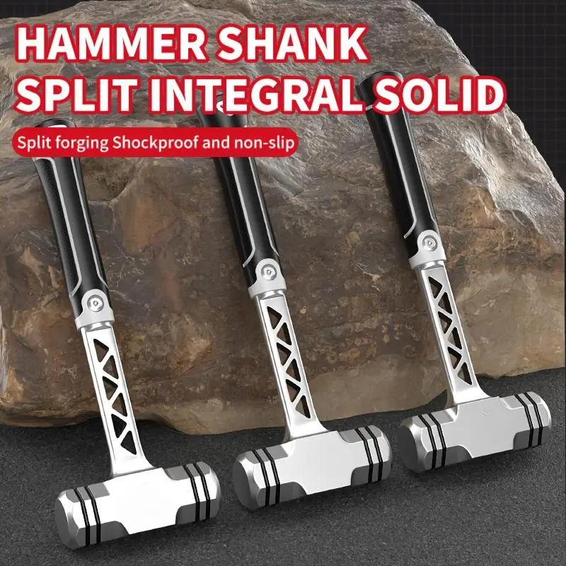 Heavy-Duty Octagonal Forged Ball-Peen Hammer, 2/3/4 lb High-Carbon Steel Construction, Ergonomic Non-Slip Shock-Absorbing Grip, Impact-Resistant Corrosion-Resistant Metal Head, Ideal for DIY, Masonry Work, Forged Ball-Peen Hammers