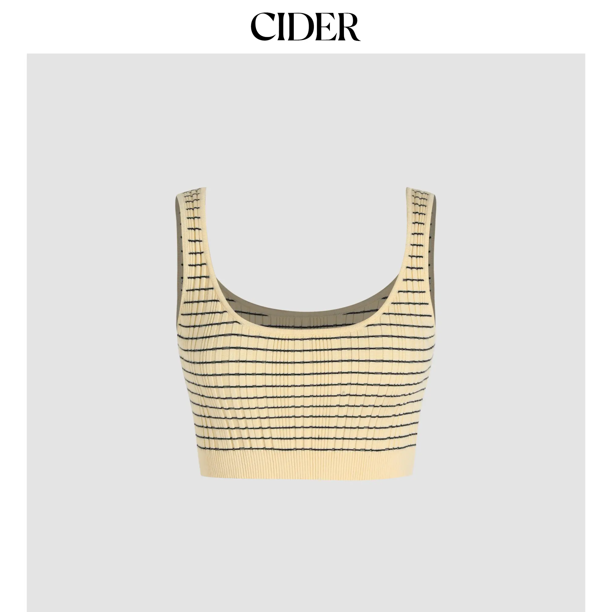 Cider [size 4-10] Rib Knit Striped Tank Top