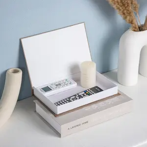 2pc Openable Storage Book Organizer, Luxury Fake Book Set Desktop Decor, Fashion Designer Replica Book Box, Holds Remote, Keys, Etc