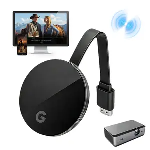 Smart HD Wireless Display Adapter WiFi 1080P Mobile Screen Mirroring Receiver Dongle for iPhone Mac iOS Android to TV Projector Support Miracast Airplay DLNA,Work with Google Chrome and Home App
