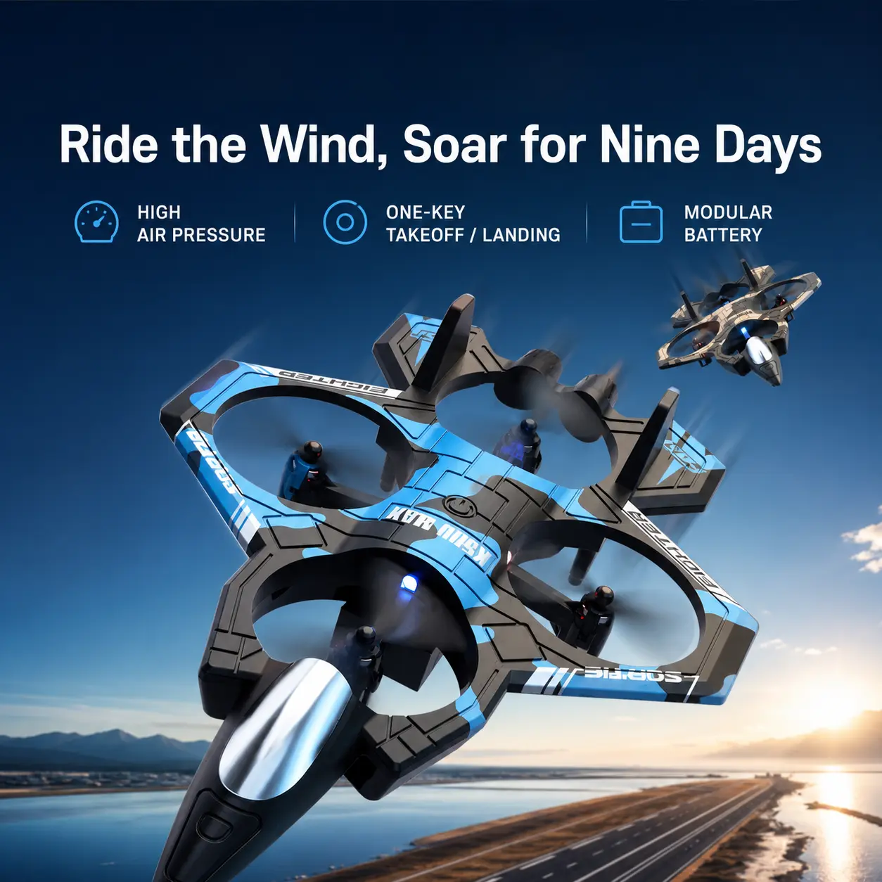 2026 New Unisex Mini Remote-Controlled Kid Drone, LED Stunt Drone with 360° Aerial Stunts, Altitude Hold, 1-Button Takeoff/Landing, Colorful Lights, Rechargeable Battery, Ideal Indoor/Outdoor Holiday Gift