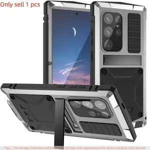 Shockproof Phone Case for Samsung Galaxy S26 S25 S24 S23 S22 Ultra Plus, Aluminum Metal Bumper, Dust Proof, Wireless Charging, Outdoor Sports Design