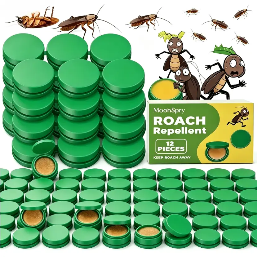 MoonSpry Roach Repellent Spray, Multi-Surface Household Care Mist, Indoor & Outdoor Application, Daily Cockroach Deterrent Cleaning Accessory For Kitchen, Dorm & Indoor Living Spaces