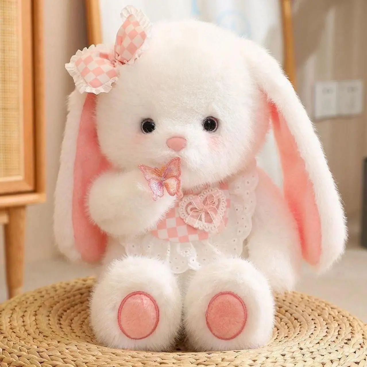 New Baby Series Plush Toys for Children Doll Cute Rabbit Bear Sofa Living Room Decoration Christmas Gift