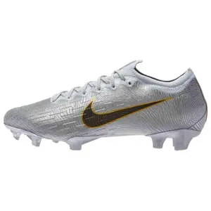 Nike Mercurial Vapor 12 Elite Soccer Cleats for Men – Silver, FG, Synthetic Upper, Studed for Natural Grass Verifiable, with credentials and supporting global authentication