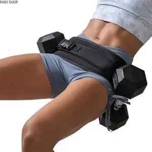 Hip Thrust Adjustable Weight Belt for Home Workouts, Extra Cushioned Glute Trainer for Dumbbells & Kettlebells, Pain-Free Booty Builder for Squats, Lunges & Bridges