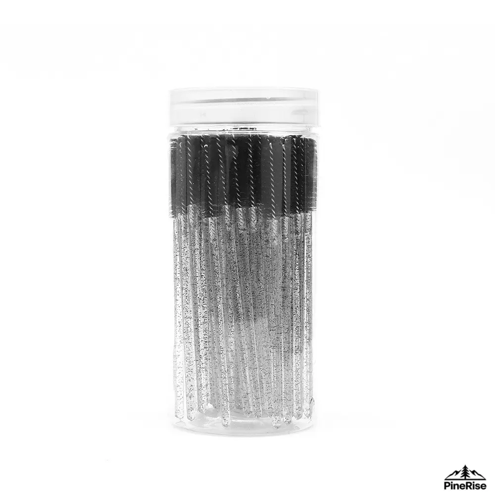 Disposable Spiral Lash Brushes, Crystal Handle Eyebrow Combs, Multicolor Mascara Wands In Bottle Storage Box For Ladies Indoor Leisure Daily Home Makeup Styling