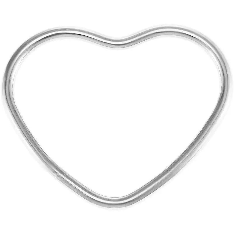Fashion Heart Cuff Bracelet for Women Minimalist Stainless Steel Hollow Hearts Large Cuffs Bangle Bracelets Statement Bangles Bohemian