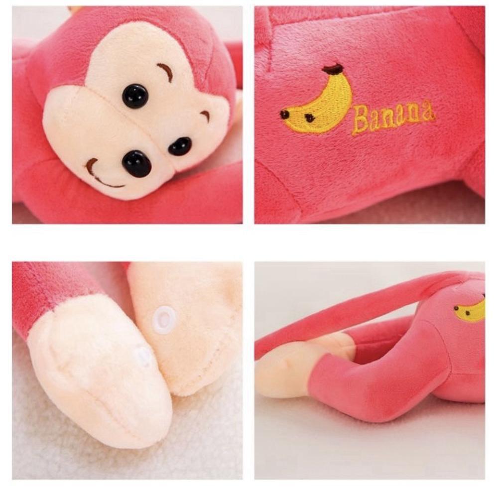 45cm Cute Long Arm Monkey Plush Toy 5 Color Anti-Collision Banana Can Tie Curtains With Monkey Doll  Decoration Christmas