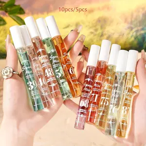 Limited Edition Summer Brazilian Perfume Spray Set, Elegant Perfume Mist, Aromatic Floral Fragrance, Floral & Fruity Scents, Fragrance Sprays, 10 Bottles, Natural Fresh Scent, Ideal for Travel, Home, Office Use, Fragrance Ensemble Set