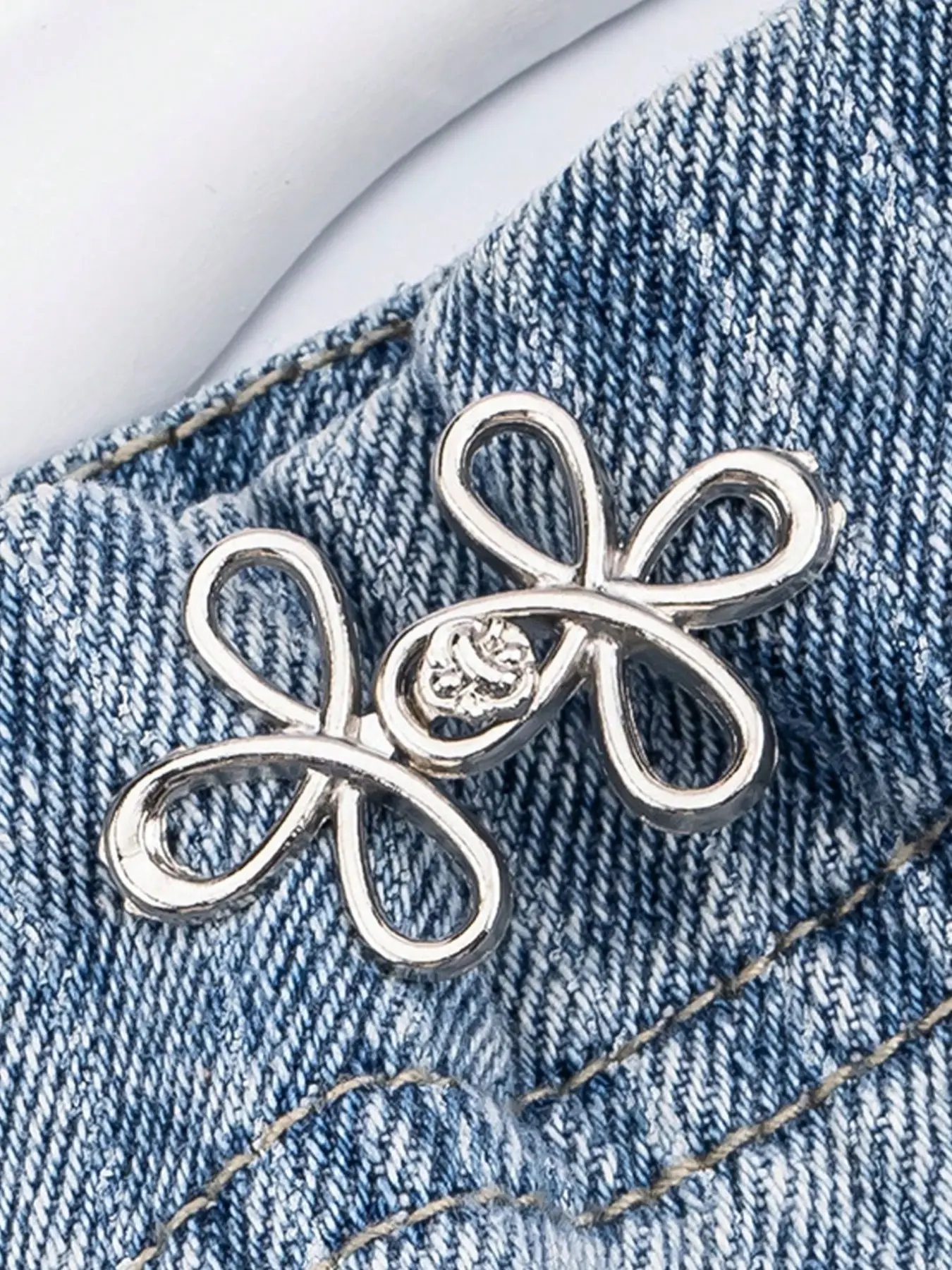Adjustable Fit Alloy Waist Buttons, Detachable No-Needle Sewing Waist Fasteners, Practical Elegant Fashion Accessories for Pants and Skirts