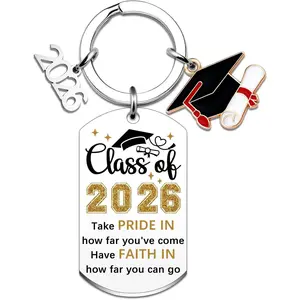 2026 Graduation Gifts Class of 2026 Gifts Keychain Graduate Grad Gift for Her Him High School College Decoration