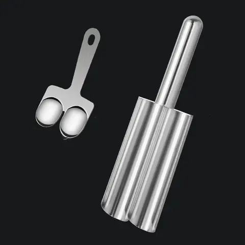 Stainless Steel Meatball Maker Machine Utensil, Meatball Making Tool, Creative Kitchen 3-In-1 Design, Perfect for Meatball Lovers, Easy-To-Use & Durable, Meatball Maker Utensils, Kitchen Metal Utensils, Kitchen Accessory, Multifunctional Kitchen Tools