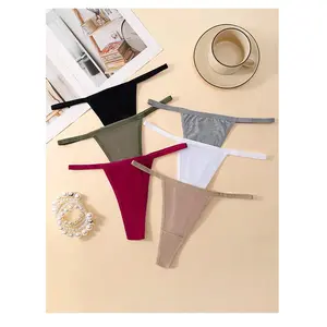 Women Thin Strap Thong, High Stretch Breathable Invisible T-Back Panties