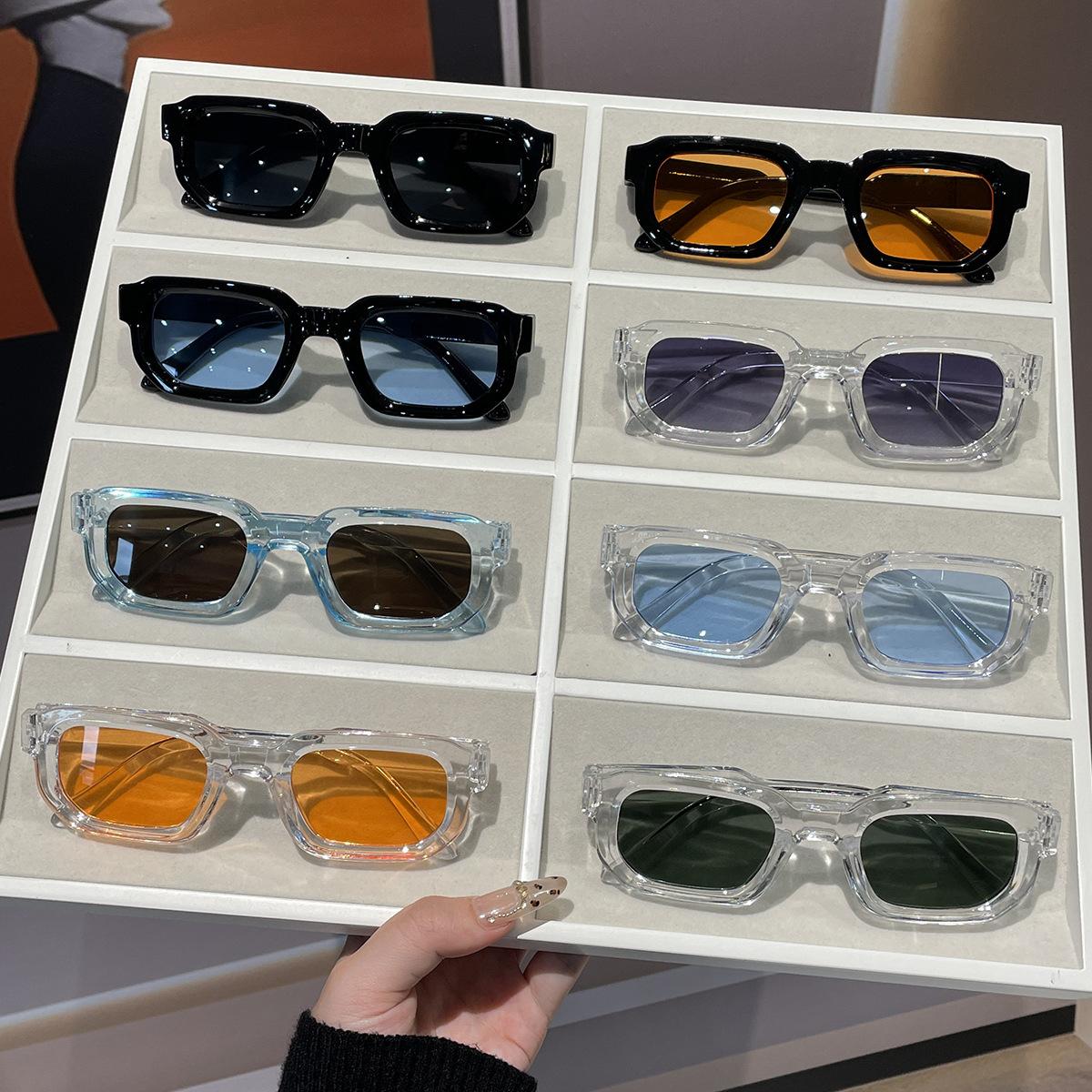 Square Small Frame Sunglasses European and American Retro 2025 New Simple High-end Fashion Sunglasses for Women