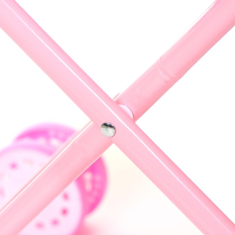 Simulation Doll Stroller Set Pink Baby Stroller Pretend Play Toys Rocking Chairs Swing Bed Dining Chair Doll House Accessories
