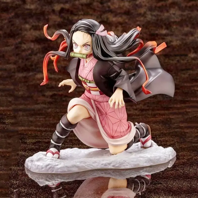 Demon Slayer Anime Nezuko Kamado Tanjiro Kyojuro Rengoku Ft Smith Boxed Handmade Model Figure Collectible Merchandise