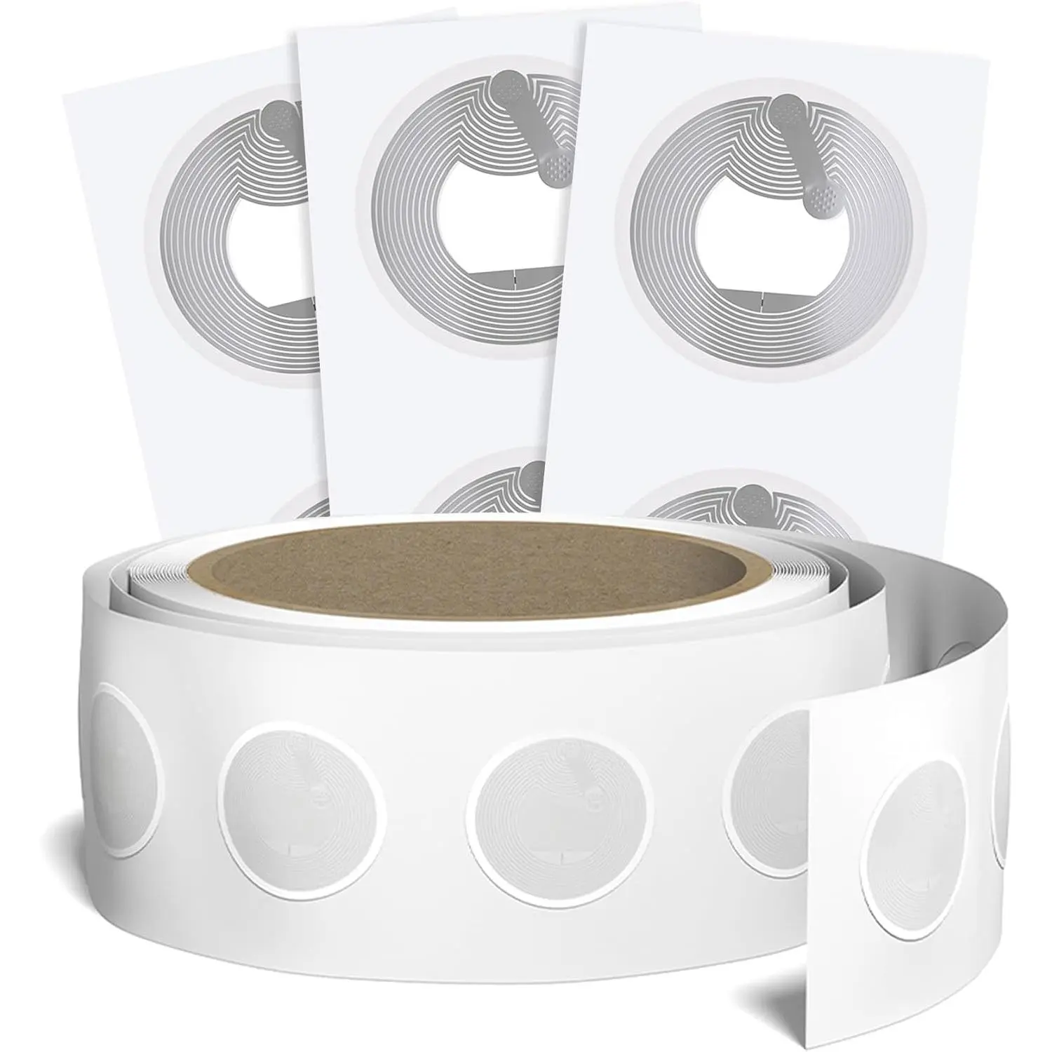 NFC Tags Sticker with NTAG215 Blank Chips NFC Stickers Adhesive Labels RFID Tags Rewritable Memory Compatible with NFC-Enabled Smartphones and Devices (Tag215-30PCS)