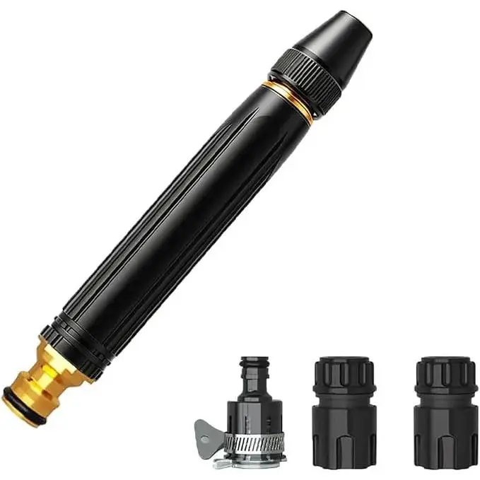 Heavy Duty Adjustable Twist Nozzle Home High Pressure Car Wash Water Gun, 2026 New Heavy High Pressure Washer Gun, Adjustable Booster High-Pressure Car Washing Water Nozzle for Outdoor Cleaning, Watering Plants and Car Washing