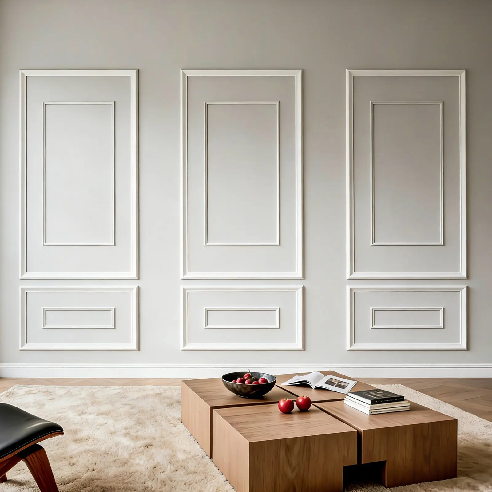 VEVOR 3-Pack Wall Molding Wainscoting Panels Kit, Dual-Line Wide & Narrow Profile, Lightweight Paintable Polystyrene, Easy-Install Accent Wall Trim for Interior Living Room, Bedroom, White, Accent Walls